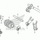 CRF125FB Вилка переключения передач