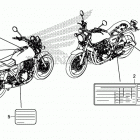 CB1100CA Лейбл предостережения