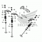 VT750C2B Camshaft@valve (rr.)