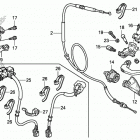 CRF250R Рычаги,тросы и рулевые переключатели