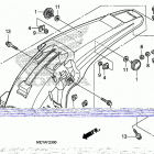 CRF450X Задний бампер