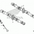 CB1100CA Распределительный вал и клапана