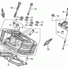 VT750C2B Задняя головка цилиндров