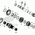 CRF1000A Transmission (mainshaft)