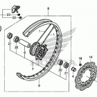 CRF250R Переднее колесо