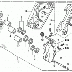 GL1800 Передний тормозной суппорт левый