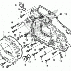 CRF450X Крышка картера правая