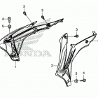 CRF250R Облицовка радиатора