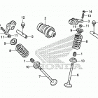 CRF125FB Распределительный вал и клапана