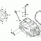 CRF150F Крышка картера правая