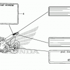 CRF250X Лейбл предостережения