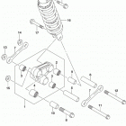 SV650,A,XA Rear cushion lever (sv650l9 e03)