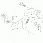 DR,Z400SM Педаль тормоза
