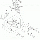SV650,A,XA Rear cushion lever (sv650l9 e33)