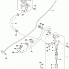 GSX,S750 Rear master cylinder (gsx-s750zl9 e03)