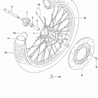 DR650SE Переднее колесо