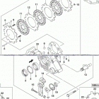 LT,A750X,XP,XPZ Задний тормоз