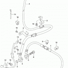 SV650,A,XA Front brake hose (sv650l9 e03)