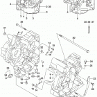 DL650A,XA Картер двигателя