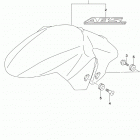 SV650,A,XA Front fender (sv650al9 e33)