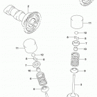 RMX450Z Распределительный вал  /  клапана