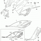 GSX,S750 Fuel tank cover (gsx-s750zl9 e33)