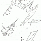 GSX,S750 Frame cover (gsx-s750zl9 e03)