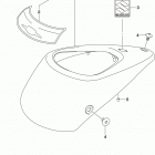 VL1500,C90 Fuel tank front cover (vl1500tl9 e03)