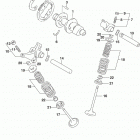 DR650SE Распределительный вал  /  клапана