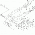 DR,Z125,L Rear swingingarm (dr-z125ll9 e28)