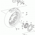 GSX,S750 Rear wheel (gsx-s750yal9 e28)