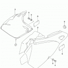 DR,Z400S Frame cover (dr-z400sl9 e28)