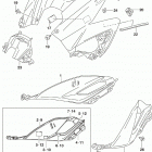 GSX,S750 Fuel tank cover (gsx-s750zal9 e28)