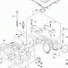 DL1000A,XA Головка цилиндров (задняя)