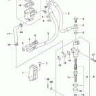 SV650,A,XA Rear master cylinder (sv650al9 e33)