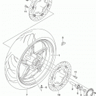 SV650,A,XA Front wheel (sv650l9 e33)