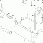 DL1000A,XA Радиатор и Патрубки