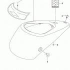 VL1500,C90 Fuel tank front cover (vl1500tl9 e33)
