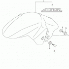 SV650,A,XA Front fender (sv650al9 e28)