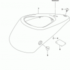 VL1500,C90 Fuel tank front cover (vl1500bl9 e03)