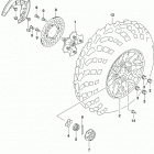 LT,A500X,XP Front wheel (lt-a500xpzl9 p28)