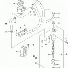 SV650,A,XA Rear master cylinder (sv650xal9 e28)