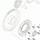 LT,A500X,XP Муфта стартера