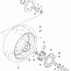 GSX,S1000A YA AZ Rear wheel (gsx-s1000al9 e33)