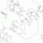 DR,Z125,L Front caliper (dr-z125ll9 e28)