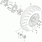 LT,A500X,XP Front wheel (lt-a500xpzl9 p33)