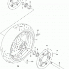 GSX,S1000A YA AZ Front wheel (gsx-s1000azl9 e03)