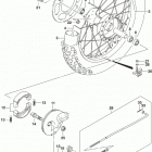DR,Z125,L Rear wheel (dr-z125ll9 e28)
