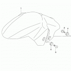 SV650,A,XA Front fender (sv650l9 e03)