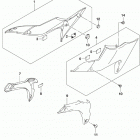 SV650,A,XA Frame center cover (sv650l9 e33)